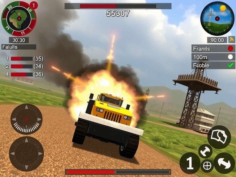 Bulldozer Battleground Gameplay Screenshot